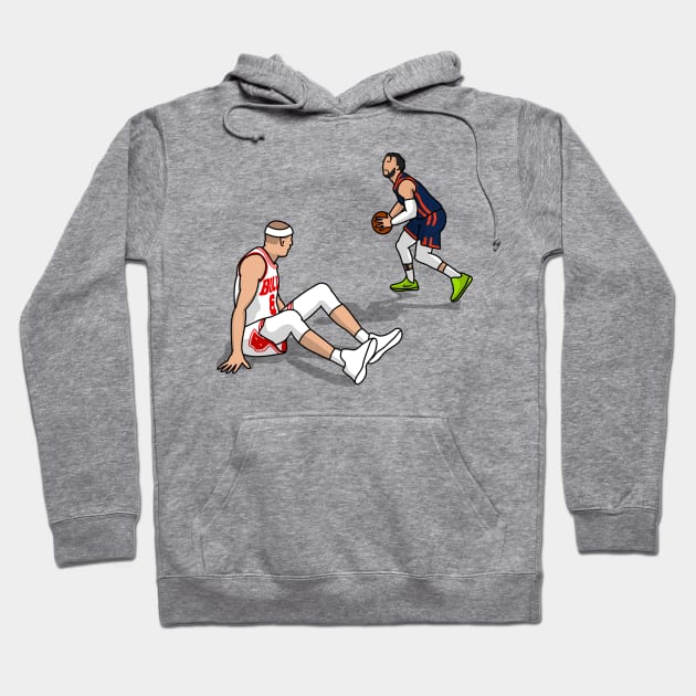 brunson make a crossover on caruso Hoodie by rsclvisual